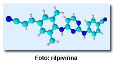 Foto: molécula de rilpavirina
